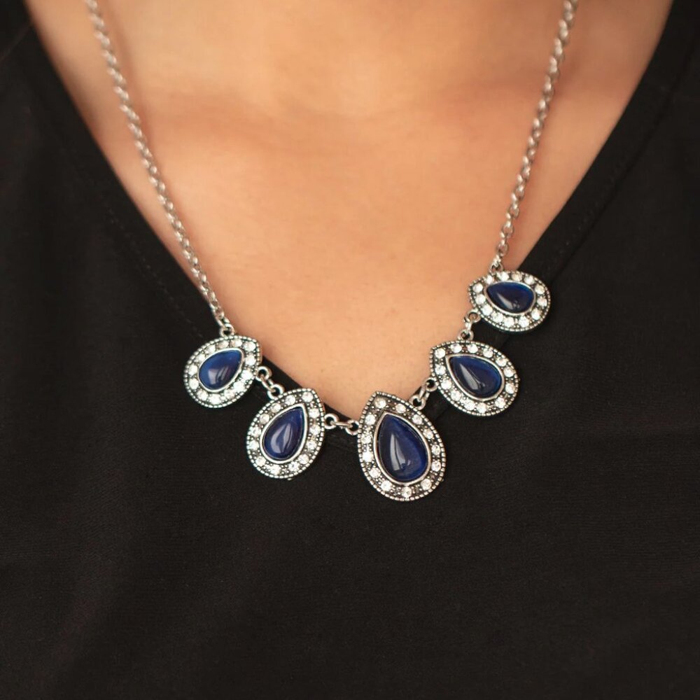 Paparazzi Jewelry - Everlasting Enchantment - Blue Necklace - Vintage